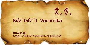 Köböl Veronika névjegykártya
